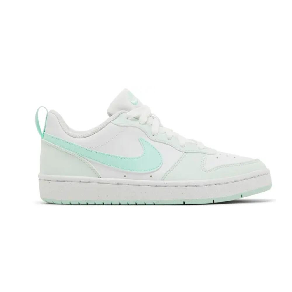 7Y Nike Court Borough Low Recraft GS White/Mint Foam-Barley Green FZ3539-100